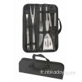 Ensemble d'outils BBQ de luxe 6PCS